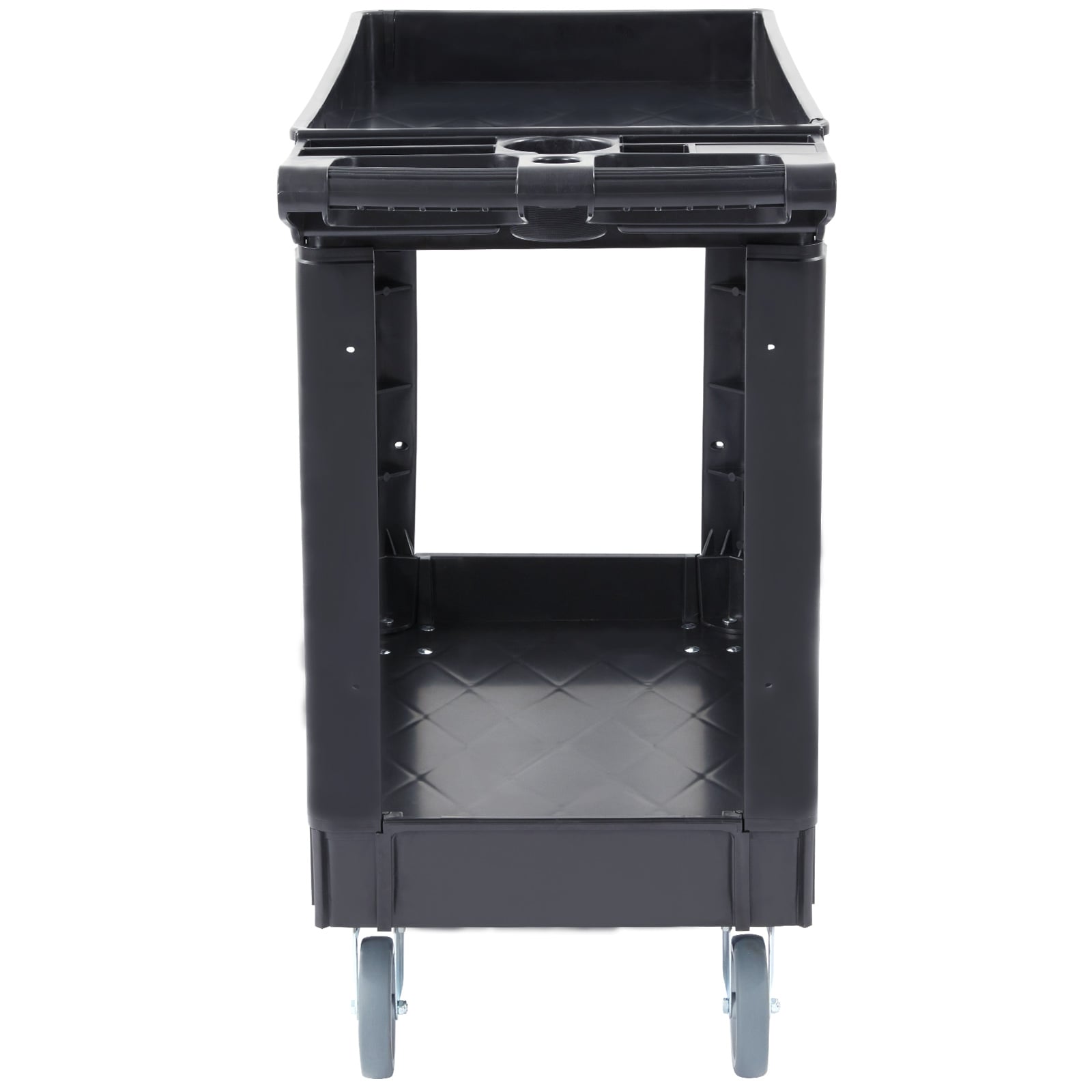 Heavy Duty Rolling Utility Cart With 2 Shelves For Workshop_voghion.com